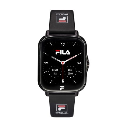 Fila Unisex Smart watch With Black Silicone Strap, SW/24B, size 45mm