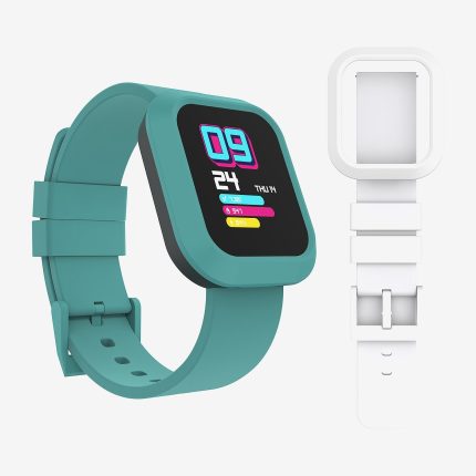 iTouch Flex Unisex  Smartwatch Ocean Grn & White Silicone Strap,TF404A-ON1,45mm